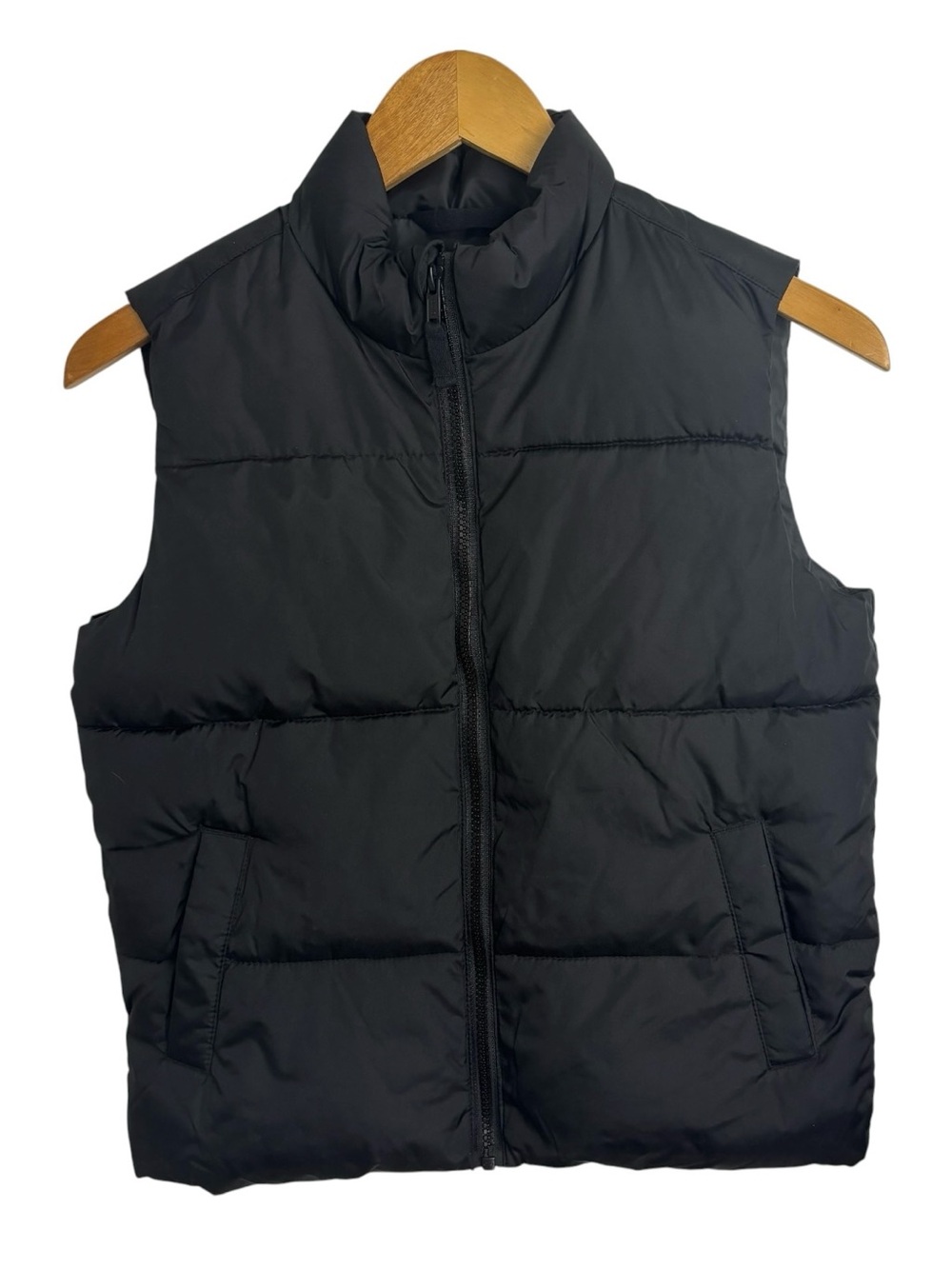 Old Navy Kids Black Quilted Puffer Vest Jacket Size Medium (8)